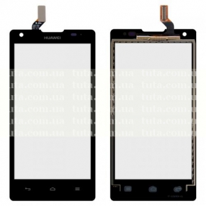 Сенсорный экран (тачскрин) для Huawei Ascend G700-U10 Dual Sim, черный